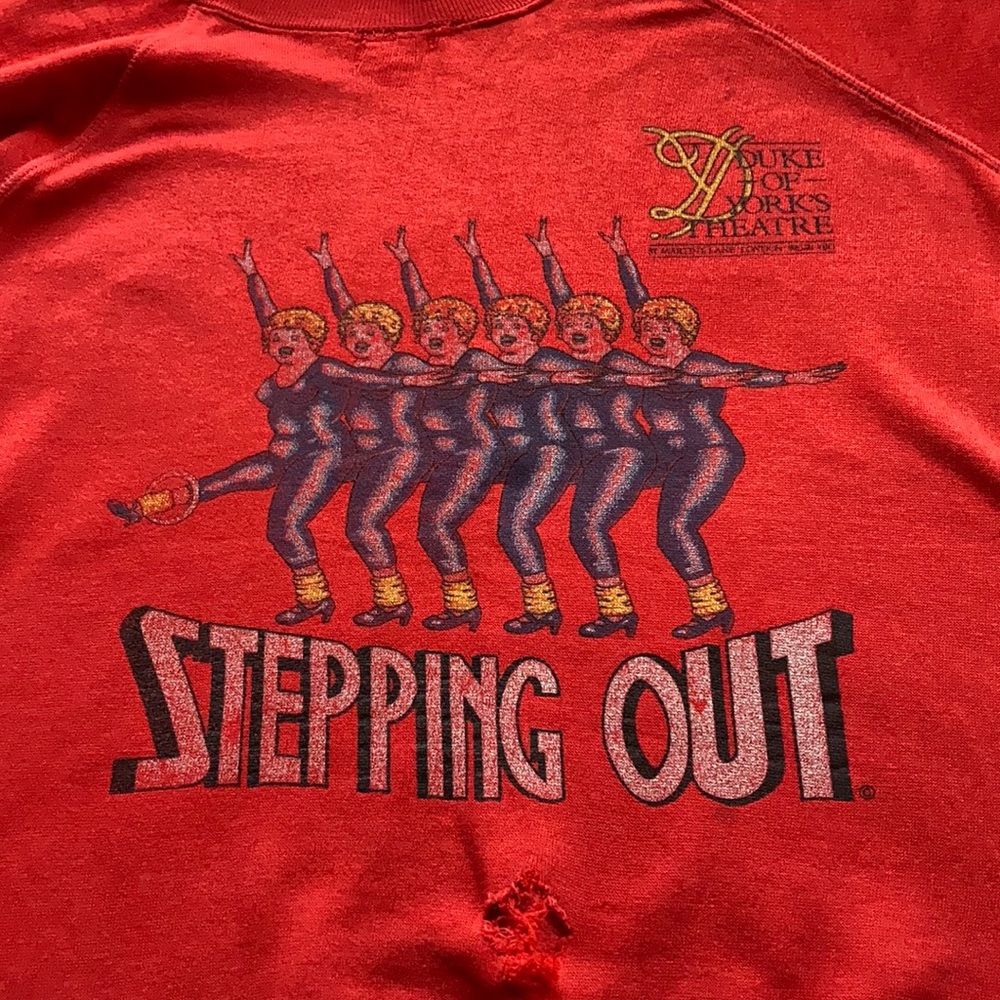 Red vintage crew neck sweatshirt